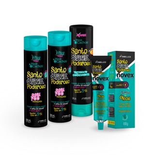 KIT NOVEX SANTO BLACK CUIDADOS BÁSICOS