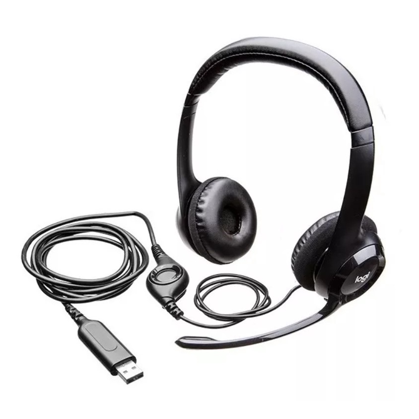 Fone De Ouvido On-ear Logitech H390 Preto