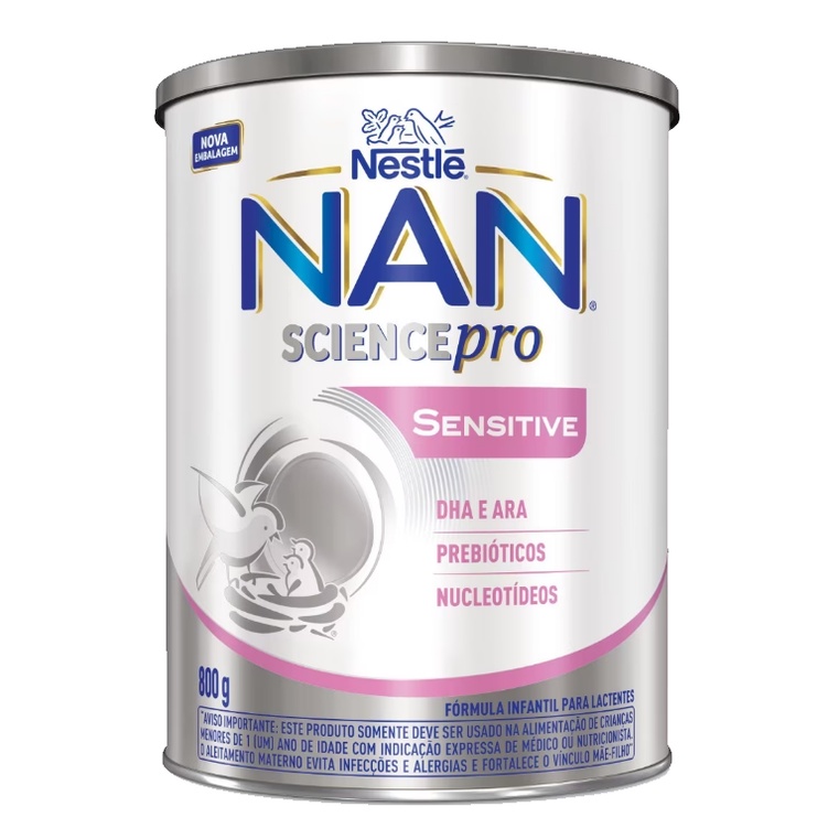 Fórmula Infantil NAN Science Pro Sensitive Lata 800g Nestlé