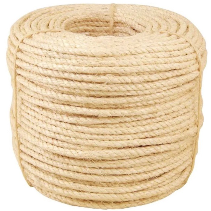 Corda De Sisal Natural 5mm 10mts Arranhador Gatos Artesanato