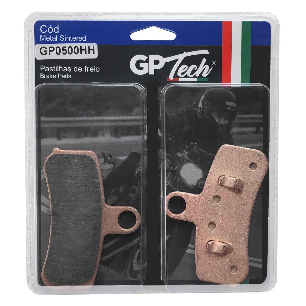 Pastilha Freio GP TECH 0500HH (D) Harley Davidson 2008-SUPER Glide /STREET BOB /LOW Rider /SOFTAIL/FATBOY /HERITAGE/ROCKER/BREAKOUT