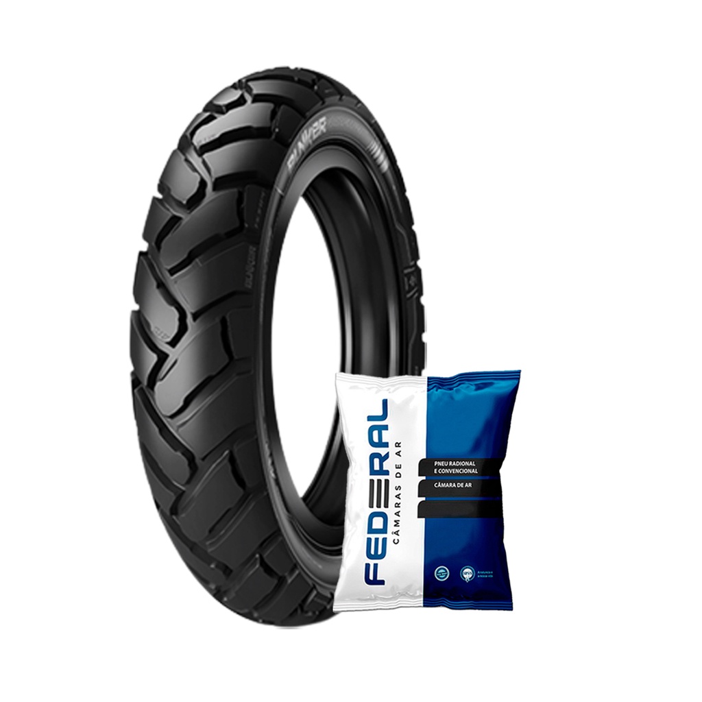 Kit Pneu Ira Bunker 90/90-18 + Câmara de Ar Titan/ Cg/ Ybr em Oferta na Shopee