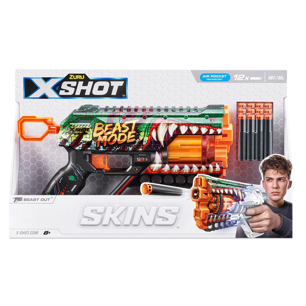 Lançador X-shot Skins Griefer com 12 Dardos - Beast Out em Oferta na Shopee