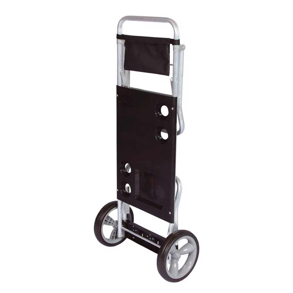 Detalhes do Carrinho para Praia Alumínio Preto Até 15 Kg 002595 MOR
