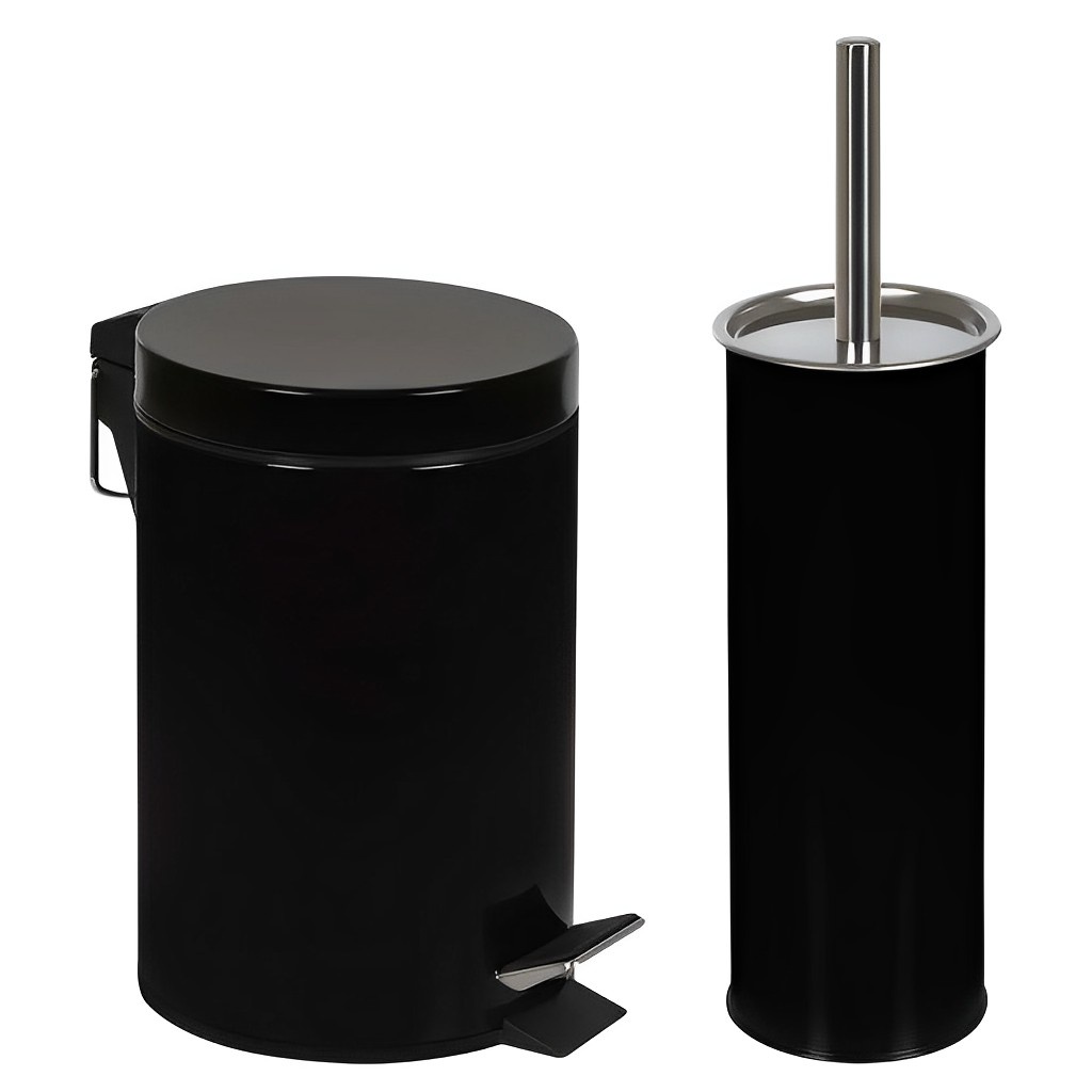 Conjunto Ágata Lixeira 3L E Escova De Higienização De Vaso Sanitário 008335 Mor - Home & Living