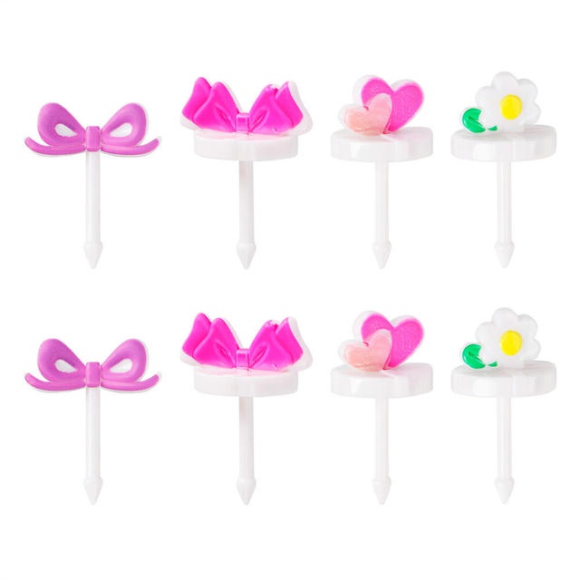 8 Garfinho Palitos P/ Frutas Petiscos Infantil - Lacinho em Oferta na Shopee