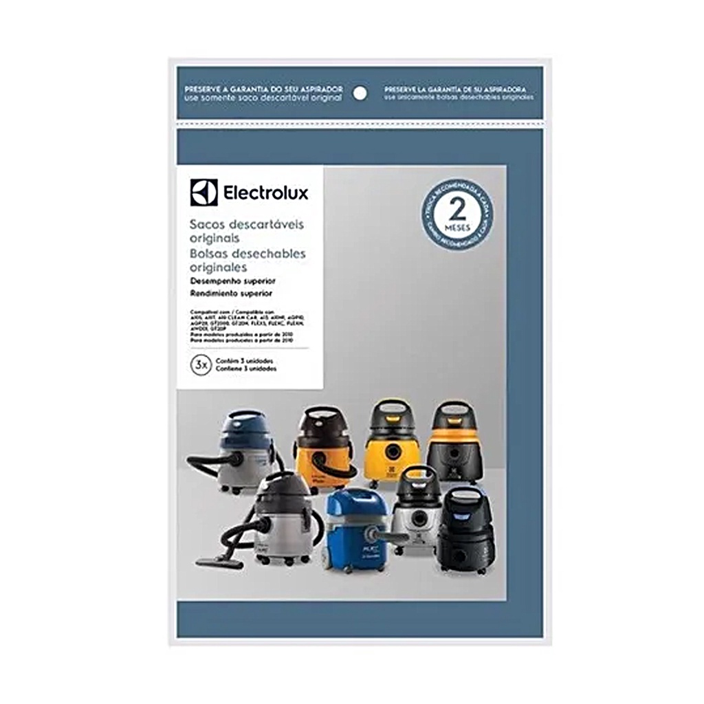 6 Sacos Desc + Filtro P/ Aspirador A10n1 Original Electrolux
