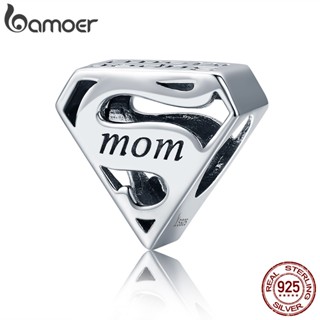 Bamoer Pulseira De Prata 925 Com Pingente De Mãe/Acessórios SCC429