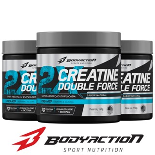 Kit 3x Creatina Double Force 150g - Bodyaction