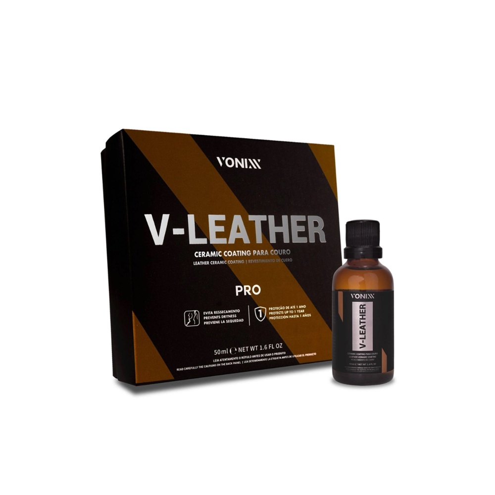 V-leather Pro 50ml Vonixx Vitrificação De Couro Automotivo