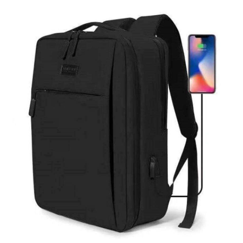 Mochila Executiva Para Notebook Com Usb e Bolso interno Masculina Feminina