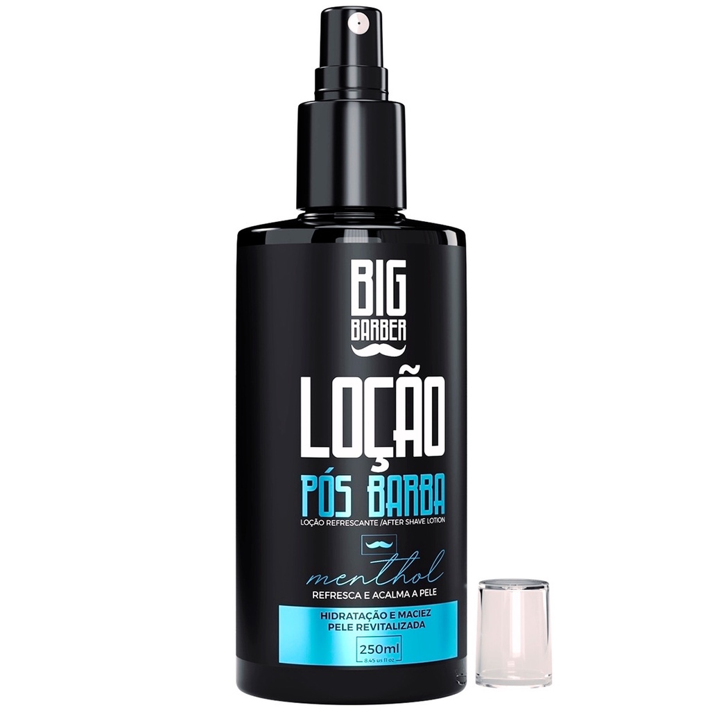 Loção Pós Barba After Shave Spray Menthol 250ml Big Barber em Oferta na Shopee