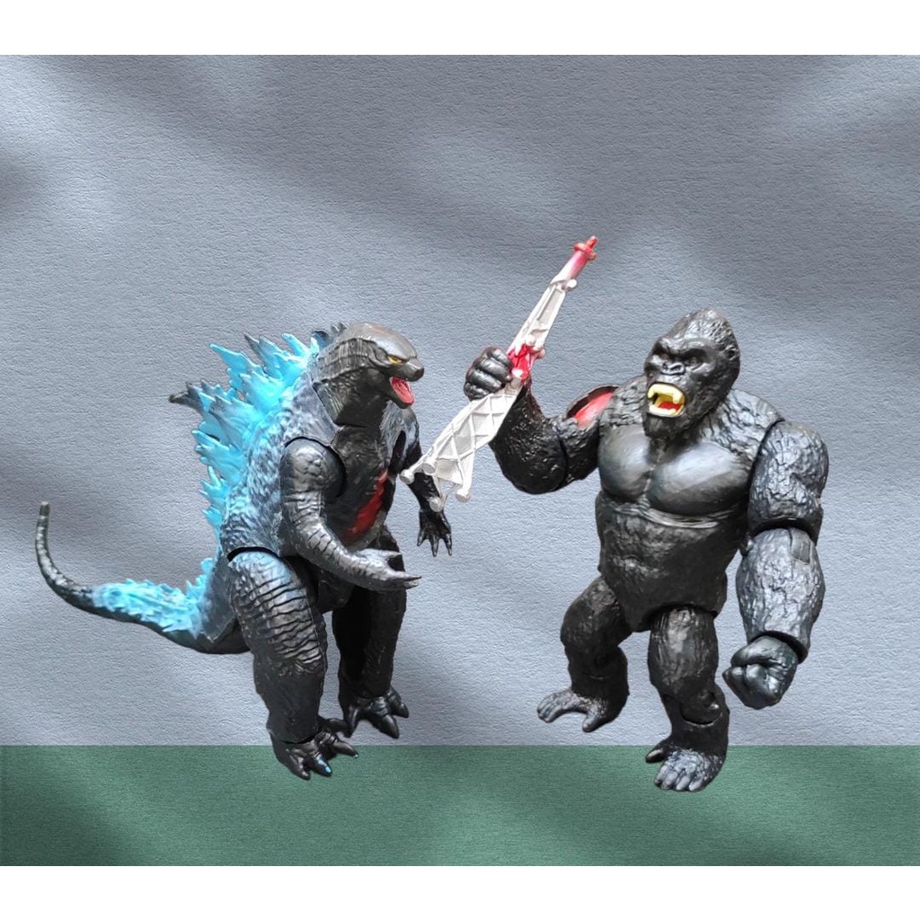 Bonecos Articulados King Kong Vs Godzilla Rei dos Monstros em Oferta na Shopee