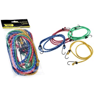 Kit Corda Elástico Bagageiro Para Moto Bicicleta 4 Unidades