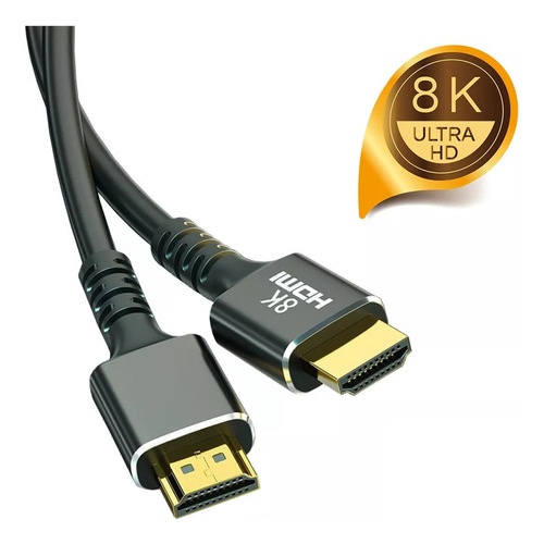 Cabo Hdmi 2m 8k 60hz Ultra Hd Gold 2.1 E 4k 120hz 2 Metros em Oferta na Shopee