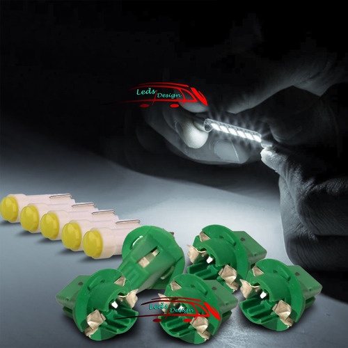 5 Led Branco Painel + Soquete S10 2.4 2008 2009 2010 2011