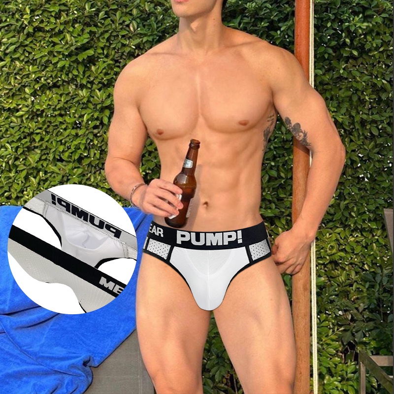 PUMP Cuecas Íntimas Masculinas Sexy Homem Para Gays Algodão Slip MP291 em Oferta na Shopee