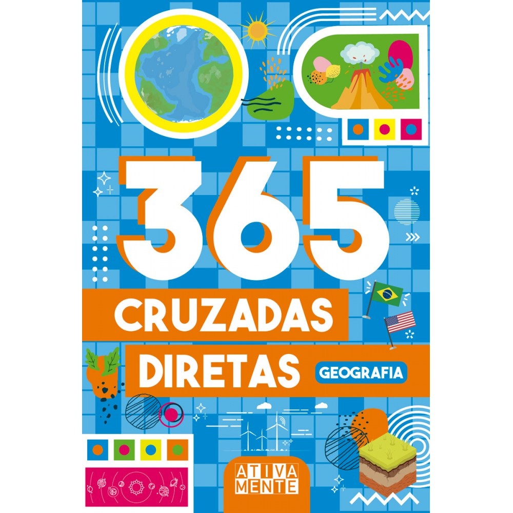 Livro 365 cruzadas diretas - Geografia em Oferta na Shopee