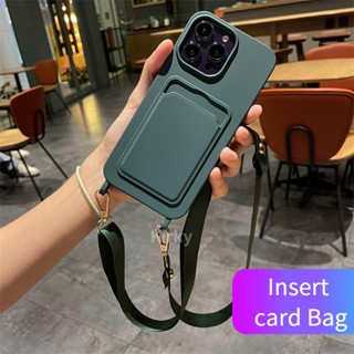 Bolsa De Inserção Verde Luxuosa Para IPhone 13 12 14 Pro Max 14 Plus 11 15 XR Xsmax Capa De Corda De Cordão Cruzado
