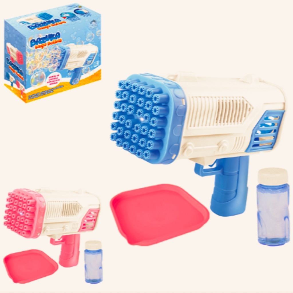 Soprador de máquina de bolhas de Bazuca, pistola de bolhas de 36 furos lançador