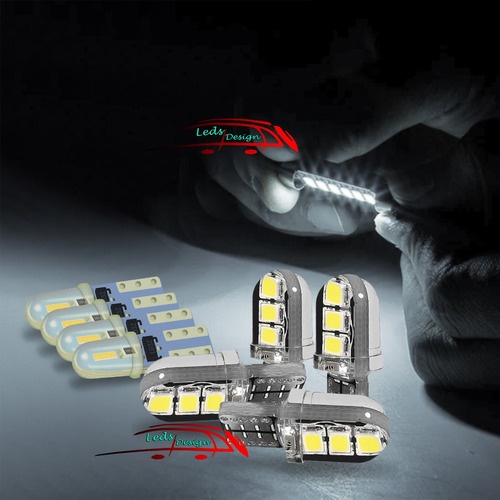 8 Lâmpada Led Branco Painel Comando Ar Vectra B 1997/2005