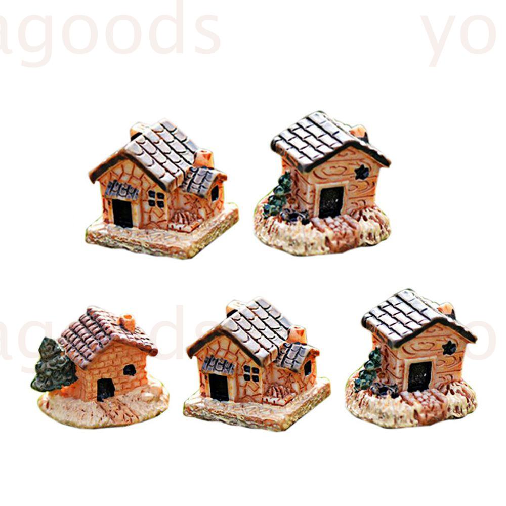 YOLAN 5 Pcs/10 Resina Ornamento De Jardim Decorações De Jardinagem Decoração De Casa Mini Pequena em Oferta na Shopee