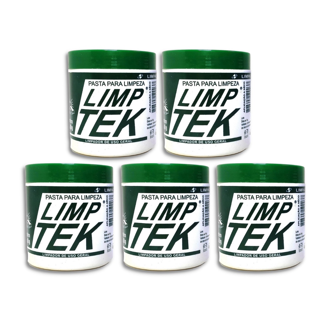 Kit 5 Limp Tek C/500g Lavagem a Seco Carro Sofa Casa Computador Limpeza Profunda em Oferta na Shopee
