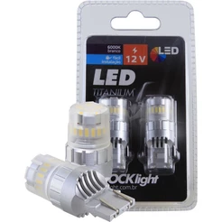 Par Lâmpada Led Titanium T20 2 Polos 7443 Shocklight - (SLL-7443T-BC)