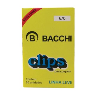 Clips galvanizado NR 6/0 com 50 unidades Bacchi