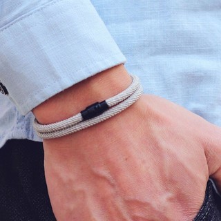 Novo Minimalista Homem Pulseira De Corda Fivela De Dupla Camada Imã Jóias Acessórios De Casal BFF Presentes De Aniversário
