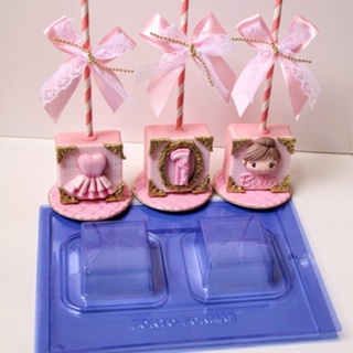 Forma De Acetato Especial 3 Partes Confeitaria Pão De Mel Quadrado Pop Cake em Oferta na Shopee