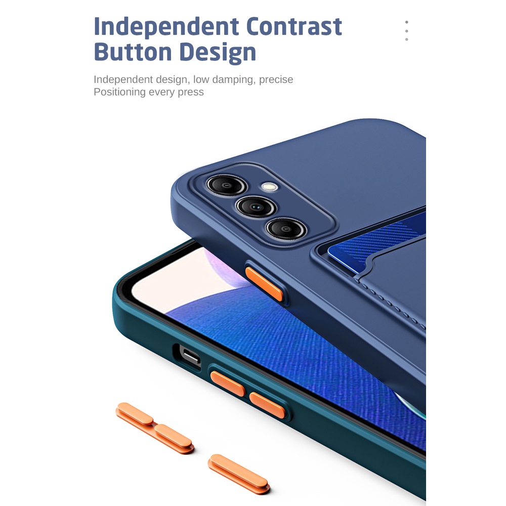Samsung Galaxy A14 A34 A54 5G A24 4G Capa Para Cartão De Silicone Macio Cores A 14 24 34 54 De Proteção À Prova De Choque Câmera