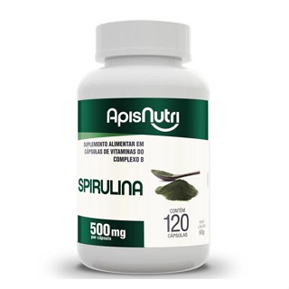 Spirulina 500mg 120 Cáps Apisnutri - SV