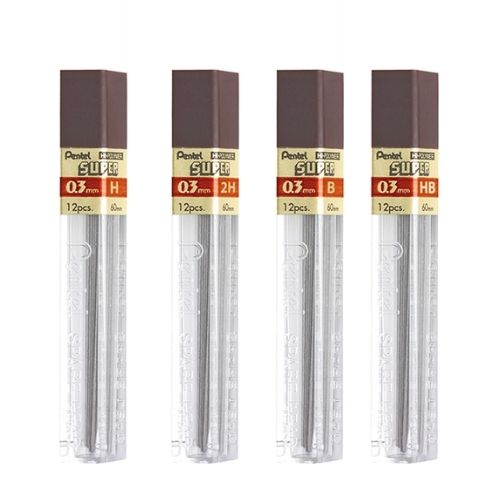 Grafite Hi-Polymer Super 0.3mm C/ 12 PENTEL