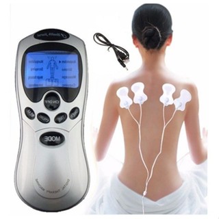 Aparelho Fisioterapia Choque Massageador Tens Elétrico Tratamento Choque Acupuntura Bivolt 4 Eletrodos