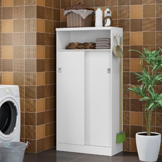 Armário Utilitário Multiuso 2 Portas Branco Carraro em Oferta na Shopee