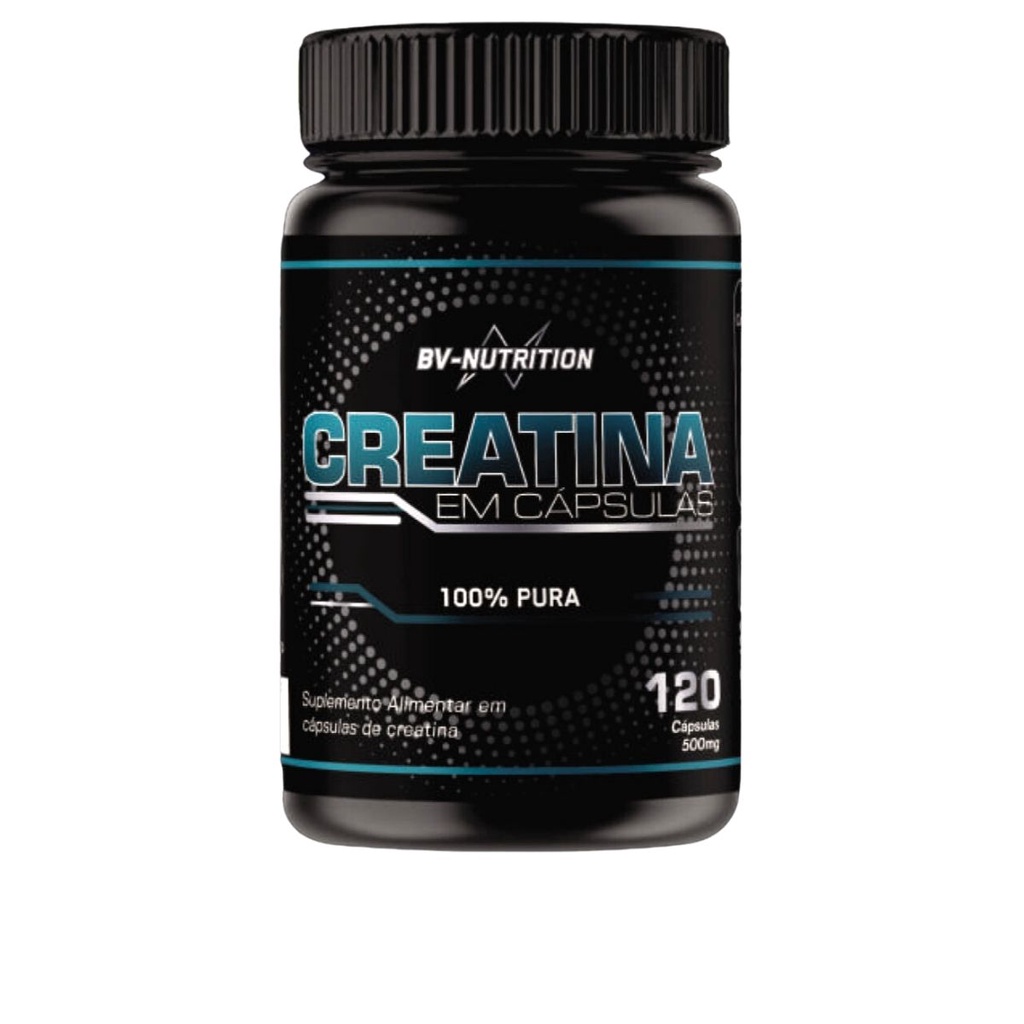 Creatina 100% Puro - 120 Cápsulas BV Nutrition