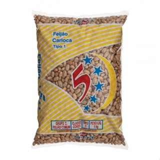 Feijão Carioca Tipo 1 5 Estrelas 1Kg