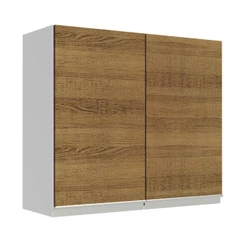 Armário de Cozinha Aéreo 70 cm 2 Portas Branco/Rustic Glamy Madesa