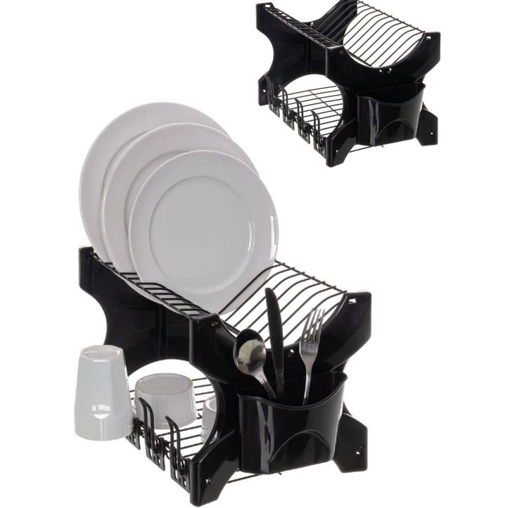 Escorredor De Louça Pia Cozinha 2 Andares Copo Prato Talher em Oferta na Shopee