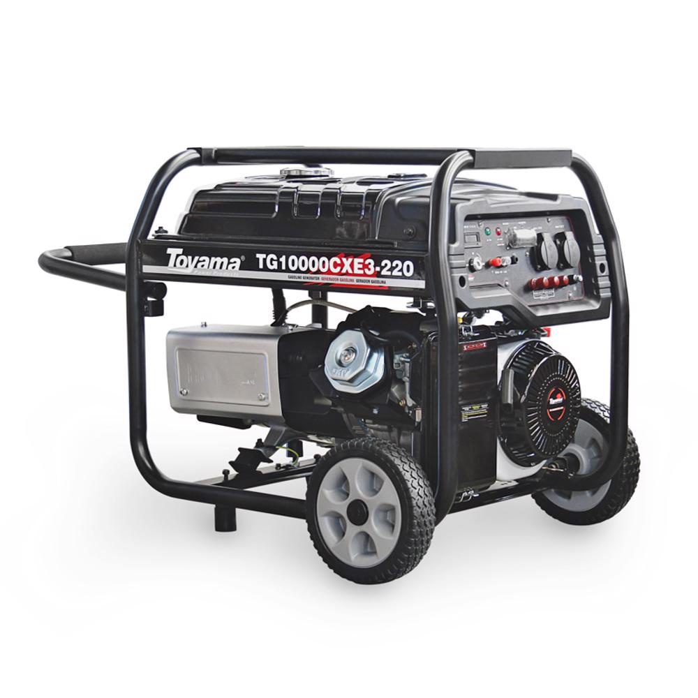 Gerador de Energia à Gasolina 10.0 KVA 220V Trifásico com AVR TG10000CXE3 TOYAMA 220V