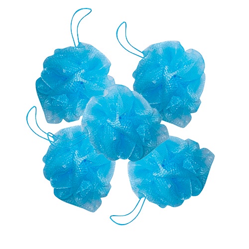 5 Unid Esponjas Bucha Para Banho Fofinha Nylon