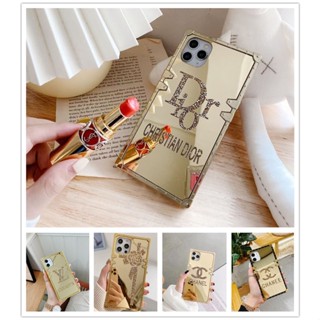 Caixa Espelhada REALME 11 10 PRO PLUS C55 C53 C30S C33 C31 C25Y C21Y C15 C12 5G De Telefone Da Coroa Moda Capa Macia Quadrada De Luxo