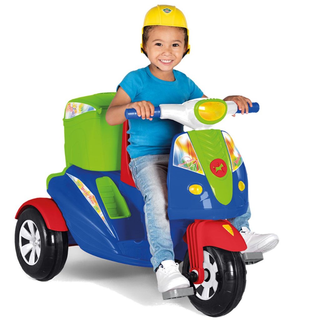 Carrinho de Passeio e Pedal para Bebe Calesita Moto Uno Azul em Oferta na Shopee