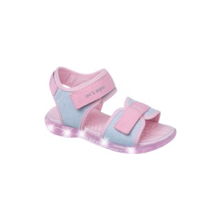 Sandália de Led Infantil Feminina Ortopé Energy Light Papete Azul e Rosa