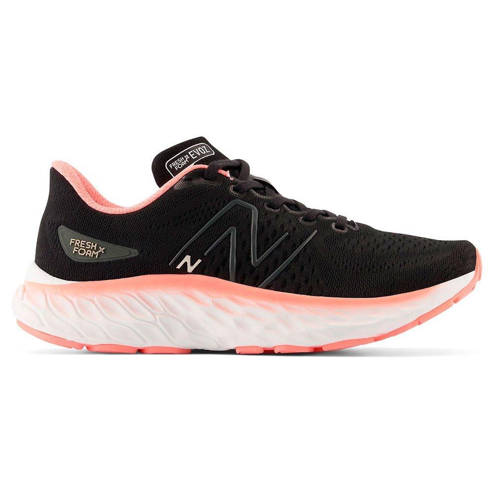 Tênis New Balance Feminino Fresh Foam X Evoz V3 Preto e Salmão