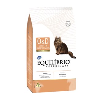 Ração Equilíbrio Veterinary Obesity Diabetic Gato Adulto 2Kg