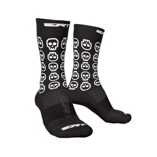 Meia Ciclismo ERT Skull Cano Médio 15 cm