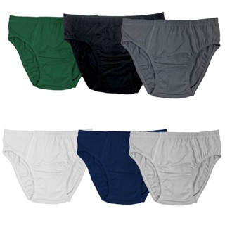 Kit 6 Cuecas Slip Adulto Tradicional Masculino Algodão Leves Defeitos do P ao Plus Size