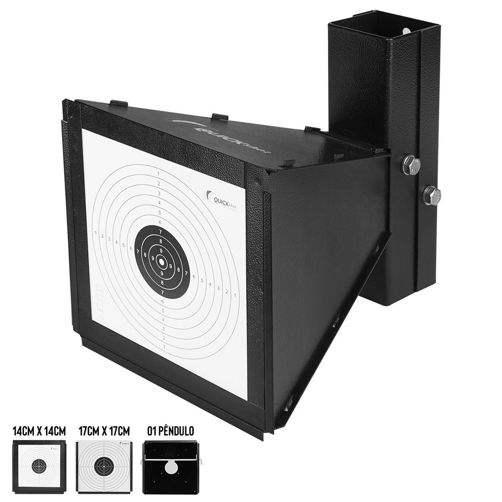 Alvo Full Metal Fechado Quickshot Coletor 3 em 1 Fixar Parede em Oferta na Shopee